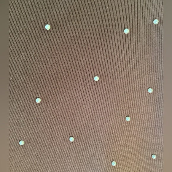 Bibi one sleeve brown sweater with pearls - Picture 6 of 6